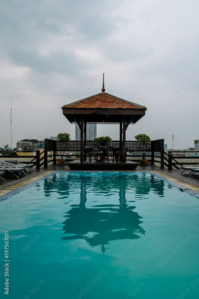 Rooftop pool bangkok