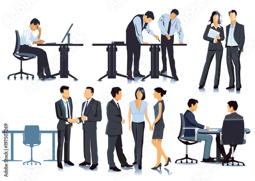 Planung und Besprechung im Büro