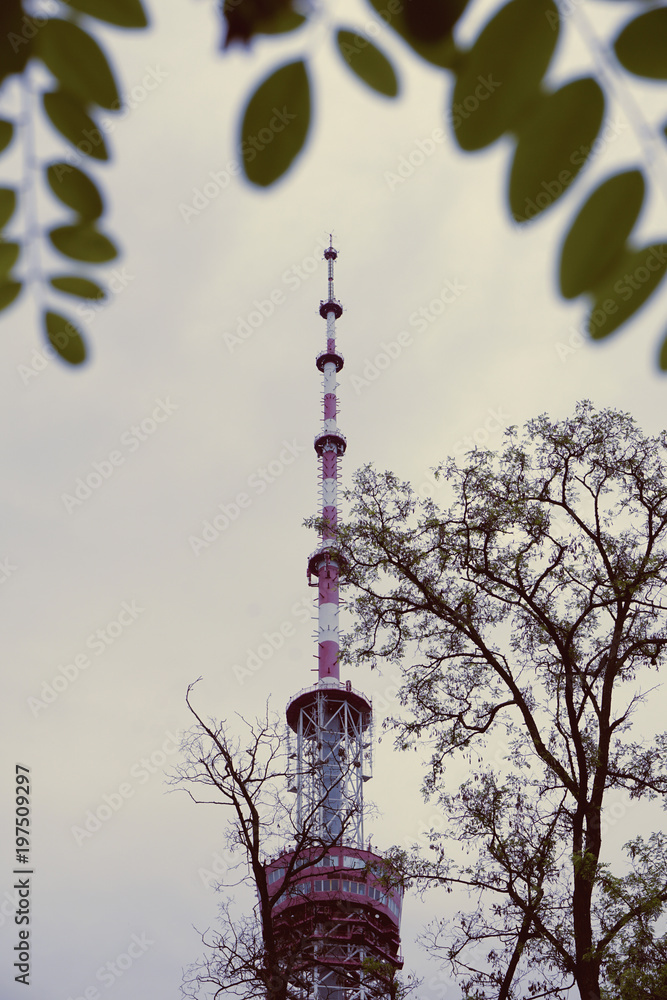TV tower near the metro station Dorogozhychi, Kiev, Kyiv, Ukraine