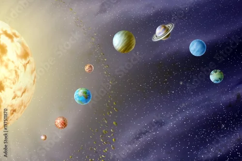 Obraz Planety Układu Słonecznego