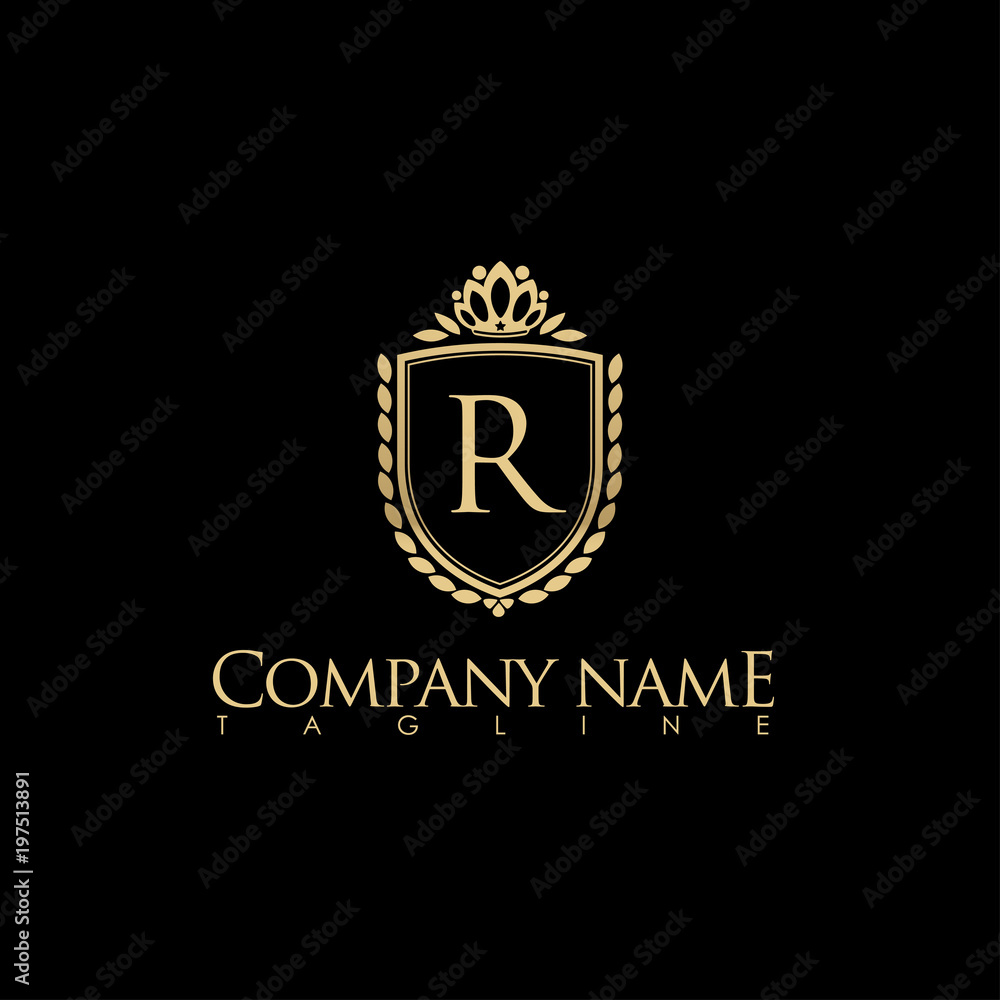 R MODERN LETTER LOGO TEMPLATE R MODERN LETTER LOGO TEMPLATE