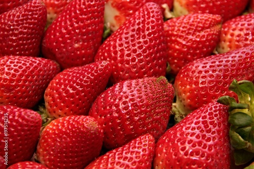 rote frische Erdbeeren
