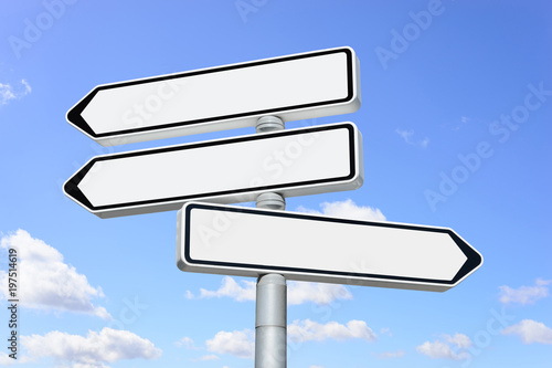 Blank plates to put your information. This image has space with the path to follow. Great for use as background in your composition.