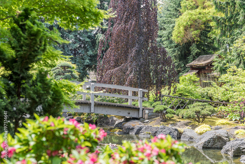 Kanada - Kasugai Japanese Garden  Br  cke   ber Bachlauf 