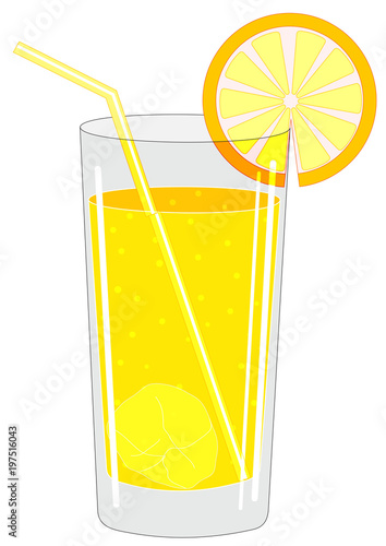 Glass with a drink