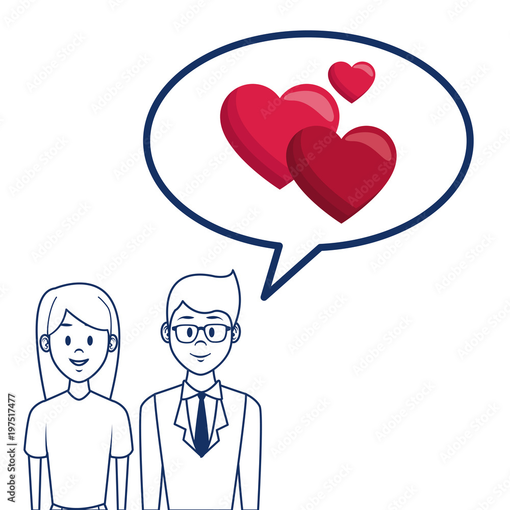 Couple in love cartoon vector illustration graphic design Couple in love cartoon vector illustration graphic design