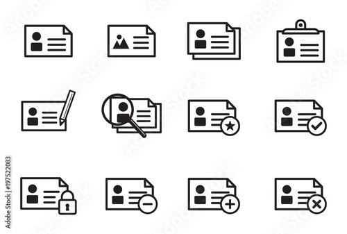 Collection of icons, online business and progress concept, web symbols