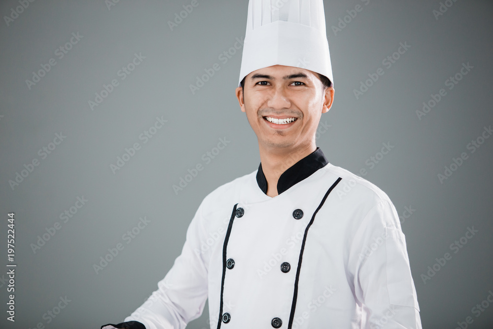 smiling chef asian