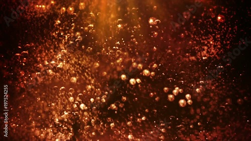 Dark Soda Juice Bubbles