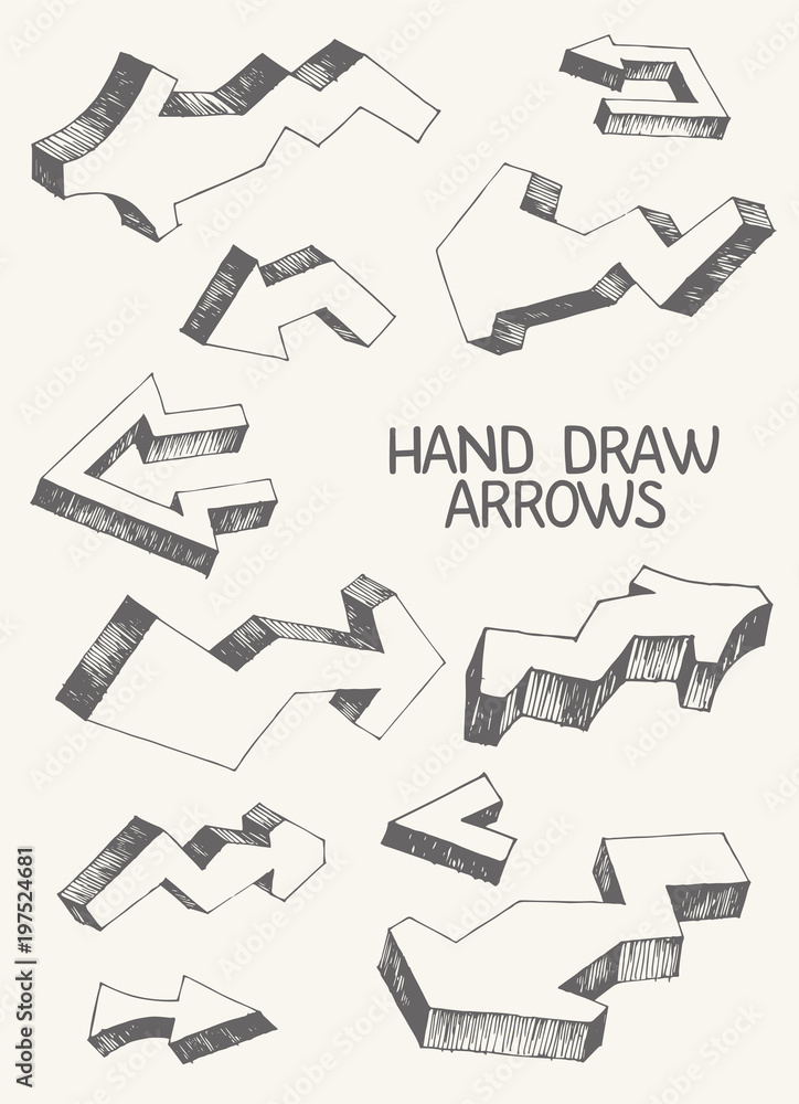 11 vector hand-drawn arrows 11 vector hand-drawn arrows