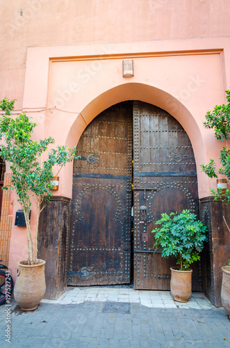 Beautiful traditional doods in Marrakesh, Morocco photo