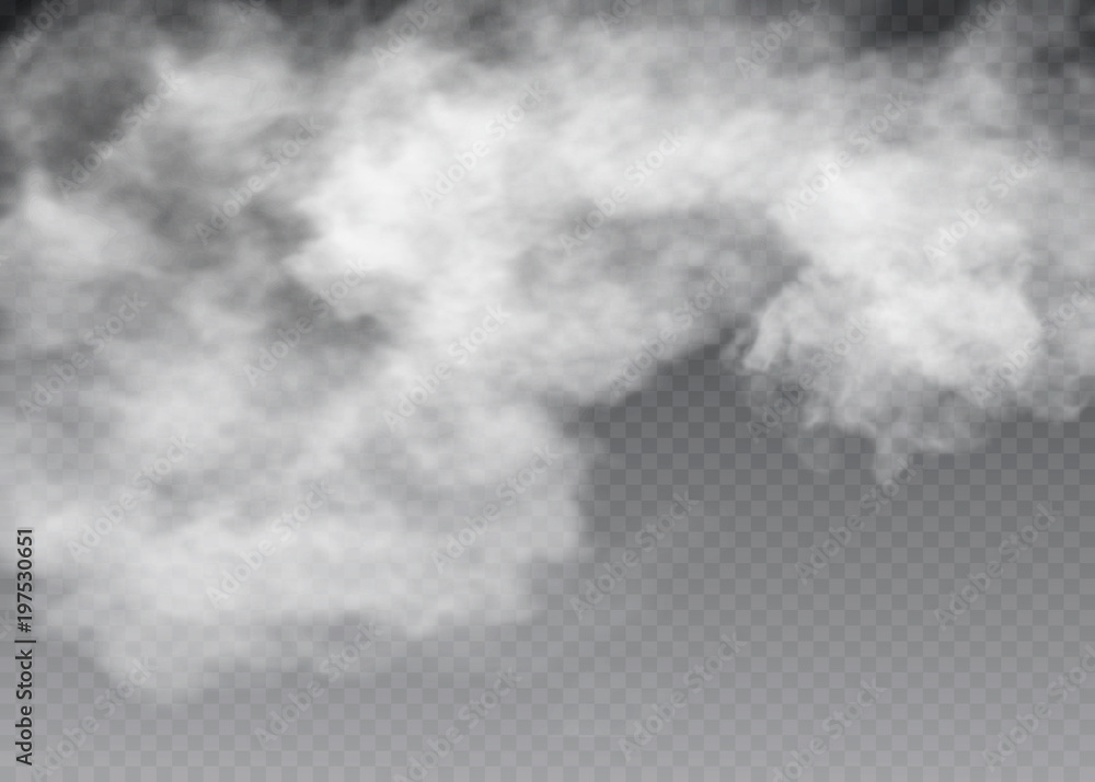 Vector set of realistic isolated cloud on the transparent background ...
