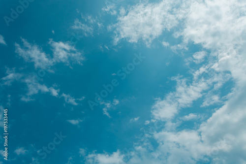 Blue sky with white clouds 