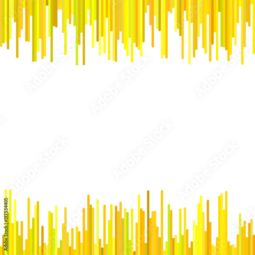 Color abstract geometrical background from vertical stripes in yellow tones - vector design