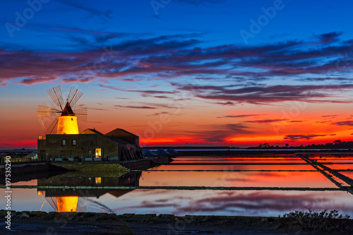 Quadro su tela Saline di Mozia