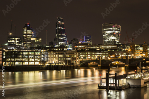 City of London Night Skyscape