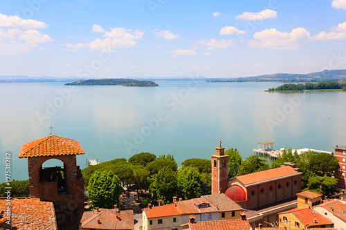 Lake Trasimeno view, Italy