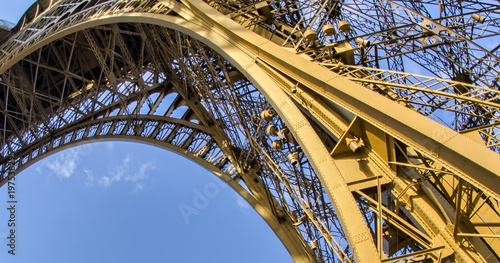 Eiffel Tower (La Tour Eiffel) located on Champ de Mars in Paris, named after engineer Gustave Eiffel. Eiffel Tower is tallest structure in Paris and most-visited monument in the world © jovannig