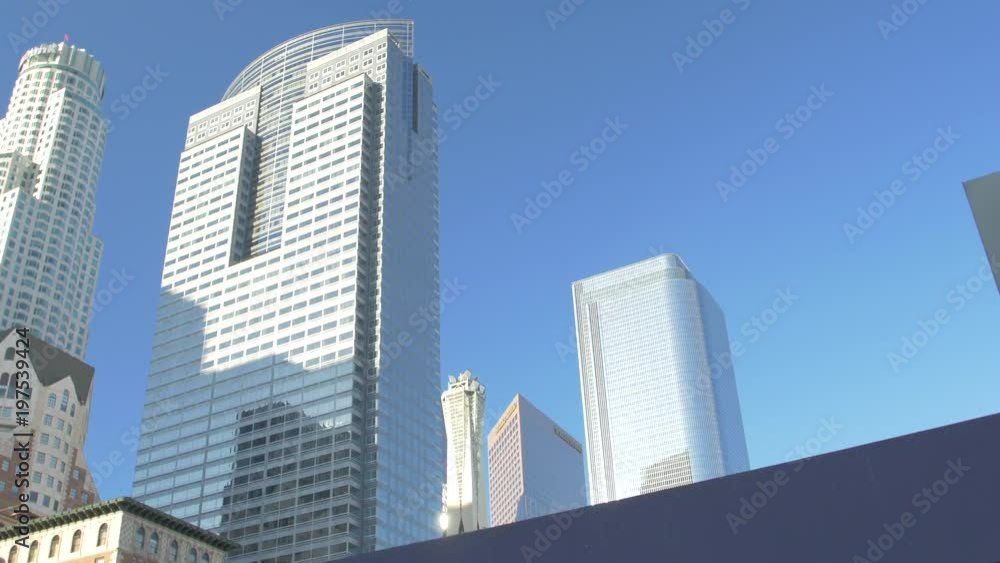 Low angle of skyscrapers Low angle of skyscrapers