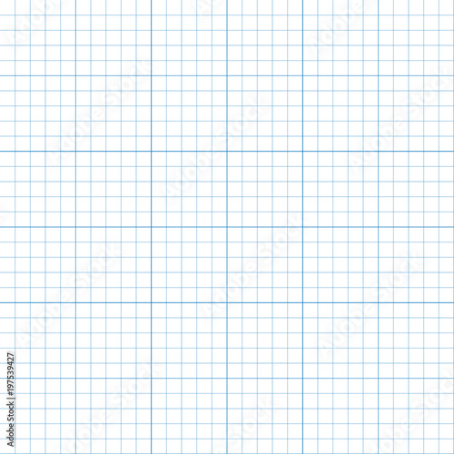 Graph paper plotting grid, vector illustration