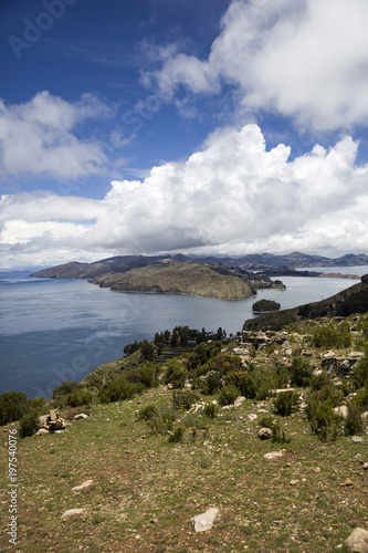 Isla del Sol on lake Titica...