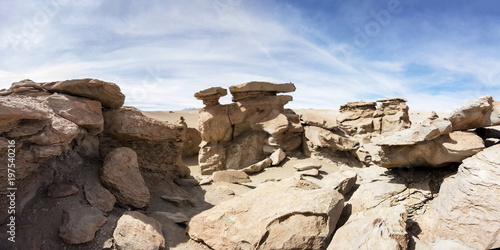 Rock formations of Dali desert in Bolivia © BGStock72
