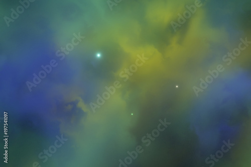 Colorful space nebula. Illustration, for use with projects on science, and education. Plasmatic nebula, deep outer space background with stars. Universe filled with stars, nebula and galaxy