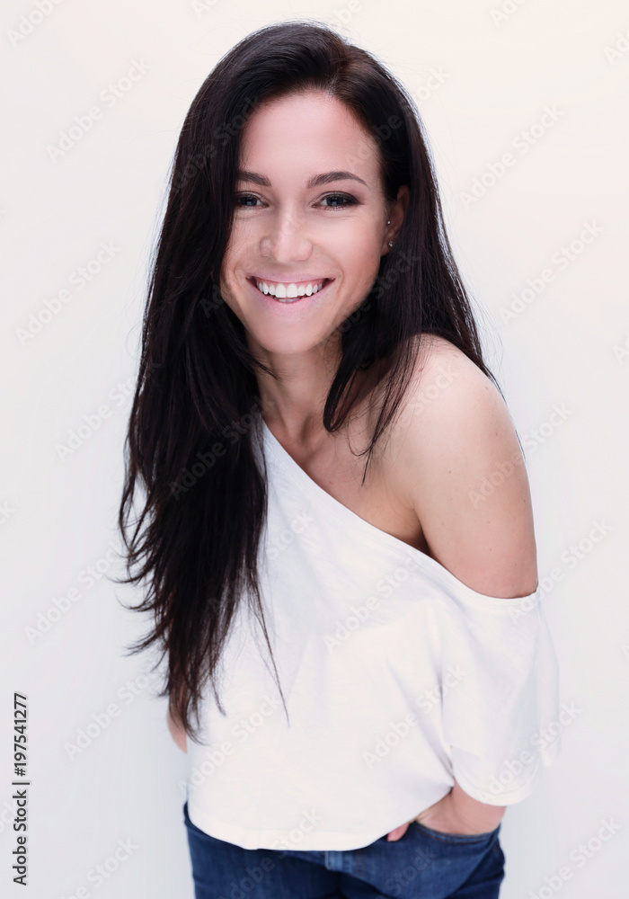 Portrait of a stylish confident young woman. Portrait of a stylish confident young woman.