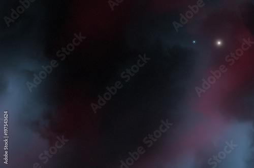 Colorful space nebula. Illustration, for use with projects on science, and education. Plasmatic nebula, deep outer space background with stars. Universe filled with stars, nebula and galaxy