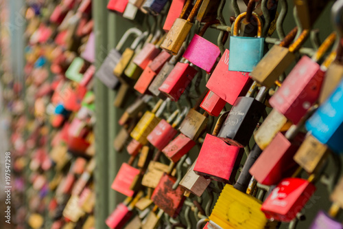 Love Locks on a Bridge in Cologne