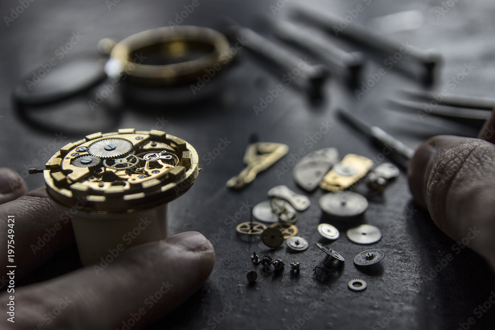 Watchmaker's workshop, watch repair Watchmaker's workshop, watch repair