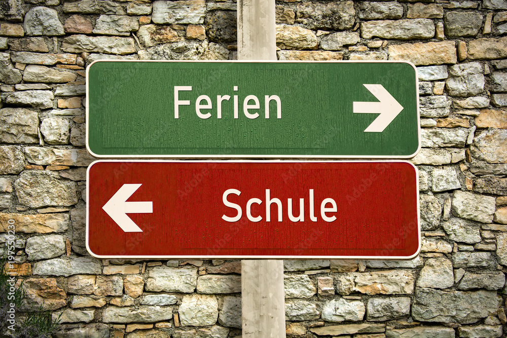 Fototapeta premium Schild 316 - Ferien