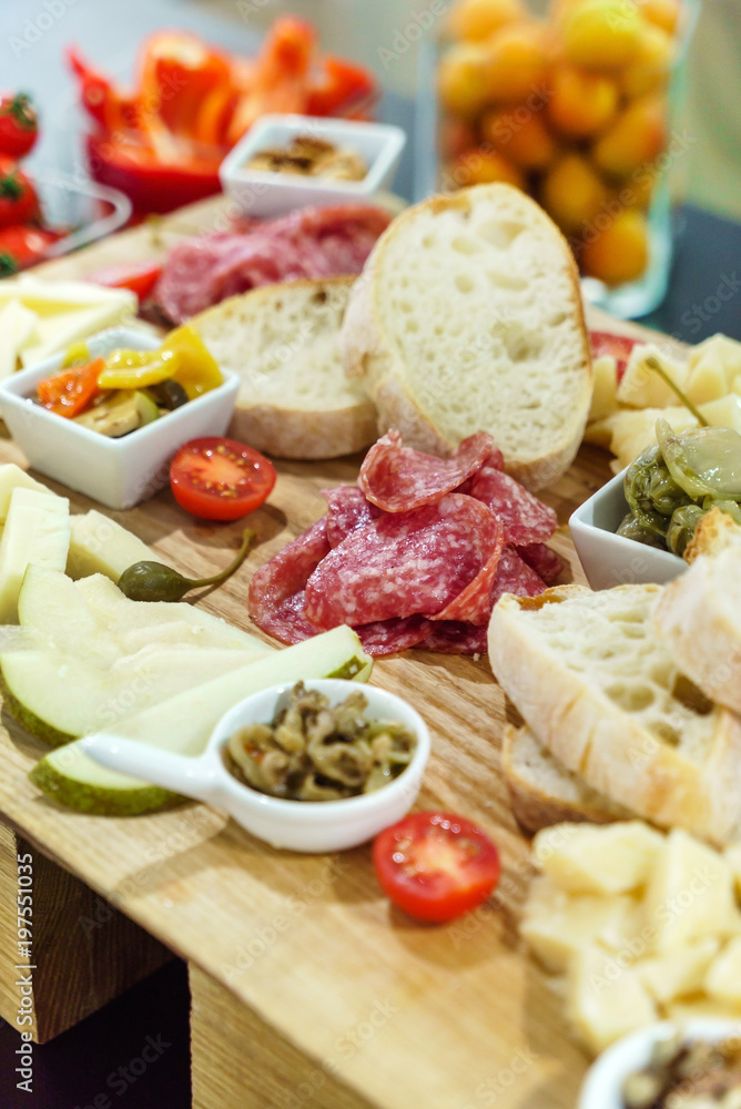catering table with appetizers catering table with appetizers