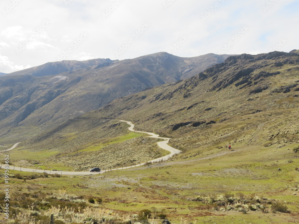 Obraz premium venezuelan andes mountain road