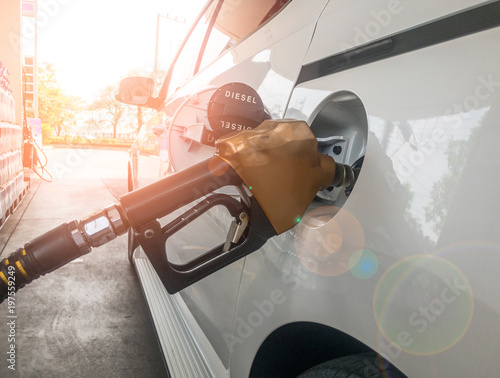 Car refueling in Gas station