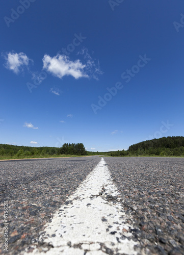 empty asphalt road
