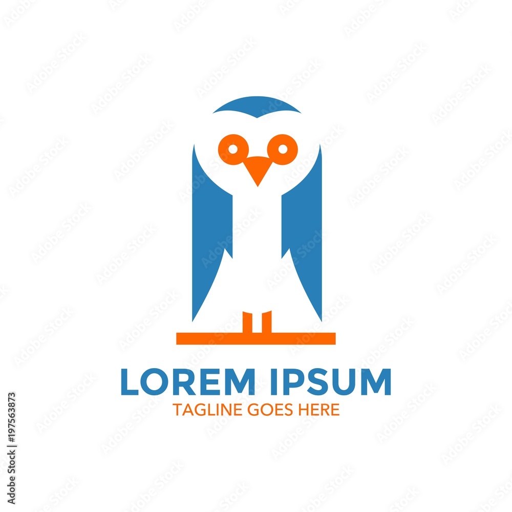 owl logo. vector illustration. unique owl logo. vector illustration. unique