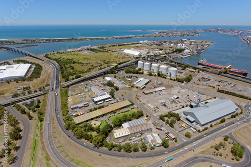 Kooragang looking east over Hunter River North Channel