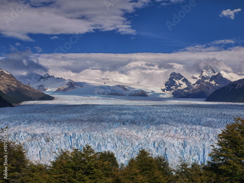 The spectacular Perito Moreno Glacier near El Calafate in Patagonia Argentina