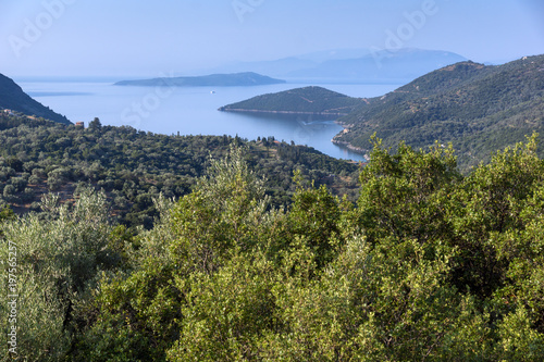 Amazing landscape of coastline of Lefkada, Ionian Islands, Greece