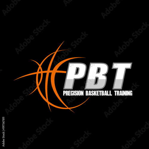 simple logo for basketball team