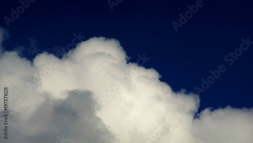 Clouds and blue sky as background