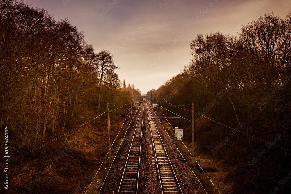 Fototapeta premium Rail track