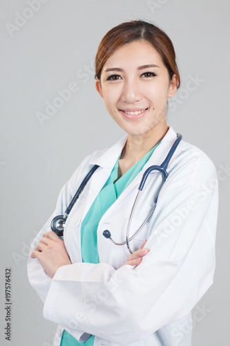 smiling female medical doctor