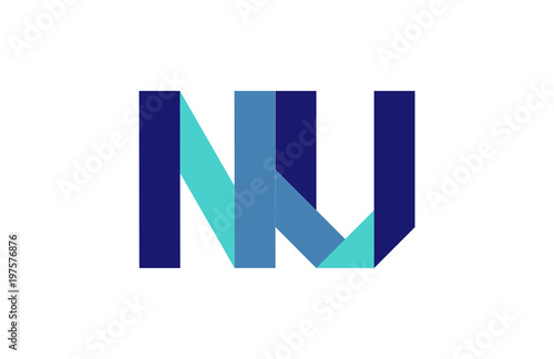 NU Ribbon Letter Logo