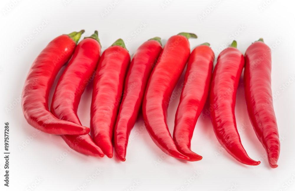 Red Hot Peppers Isolated Red Hot Peppers Isolated