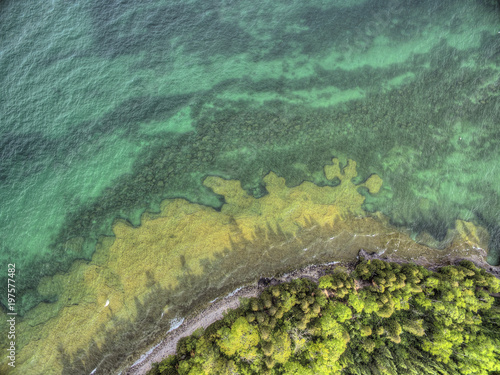 Cave Point on Lake Michigan in Wisconsin