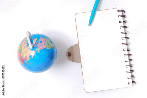 Note book from top view