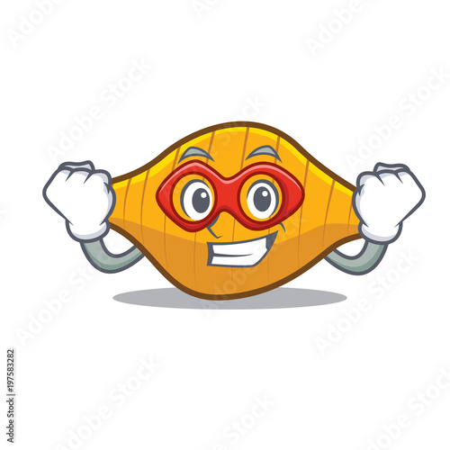 Super hero conchiglie pasta character cartoon