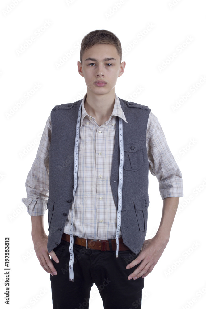 Fototapeta premium Young man tailor